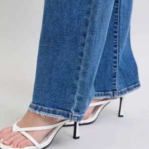 Judy Blue Full Size High Waist V-Front Vintage Wash Straight Jeans Plus Size - Image 10