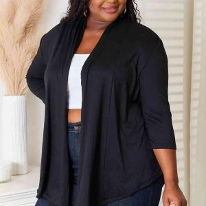 Culture Code Full Size Open Front Cardigan - Image 3