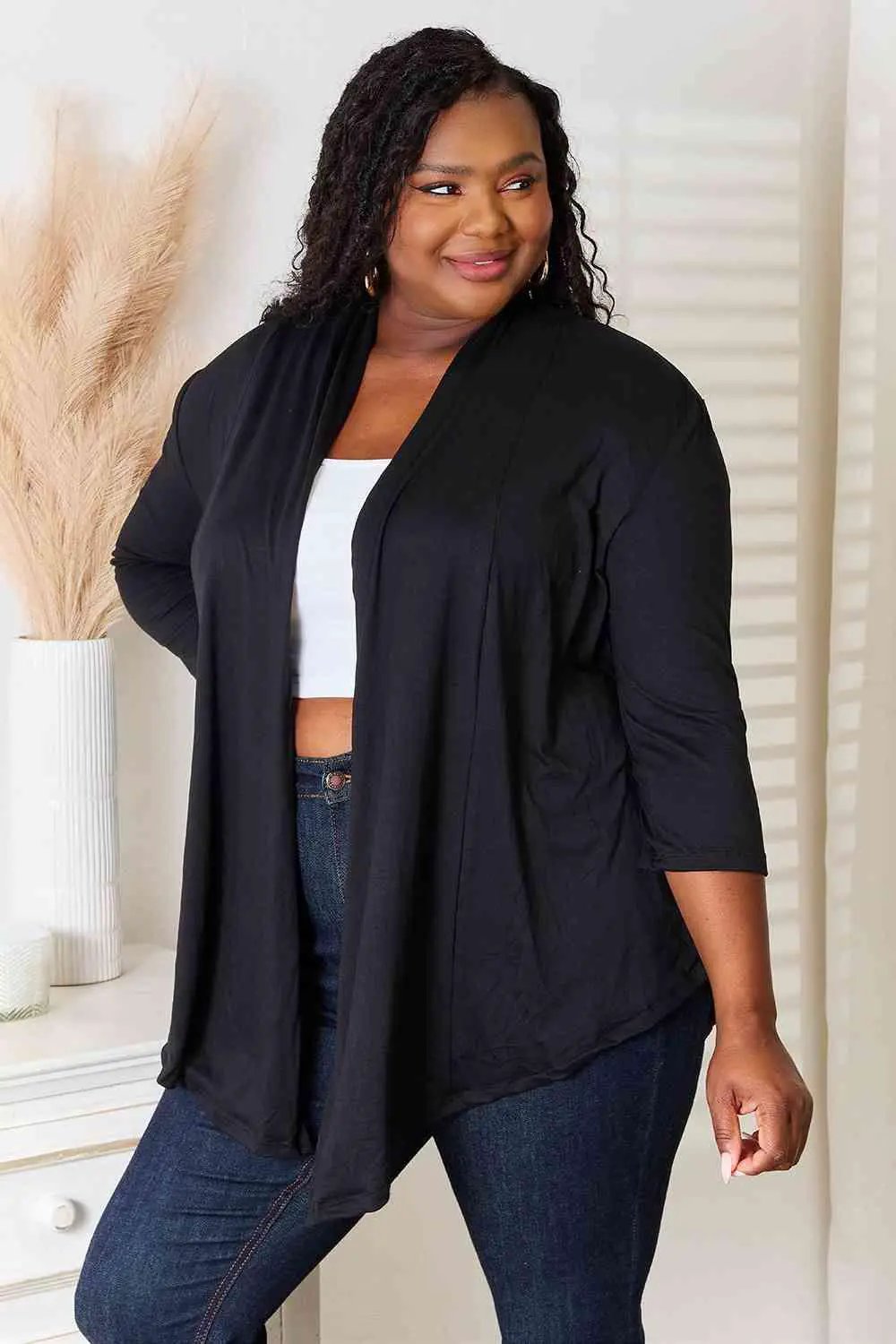Culture Code Full Size Open Front Cardigan - Image 3