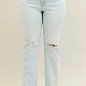 Judy Blue Full Size Destroy & Fray Hem Bootcut Jeans Plus Size - Image 5