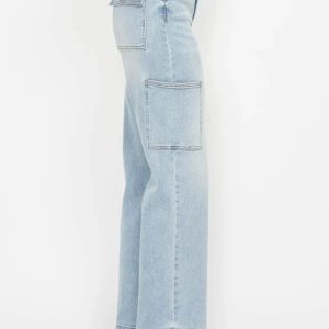 Judy Blue Full Size High Waist Straight Cargo Jeans - Image 6