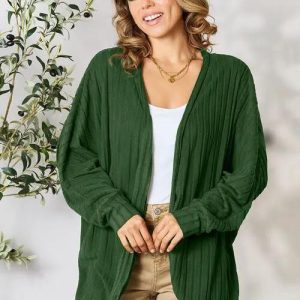 Basic Bae Full Size Ribbed Cocoon Cardigan - Image 22