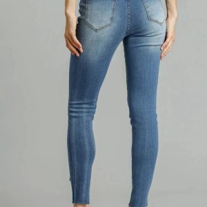 Umgee Distressed Skinny Jeans with Edge Detail - Image 2