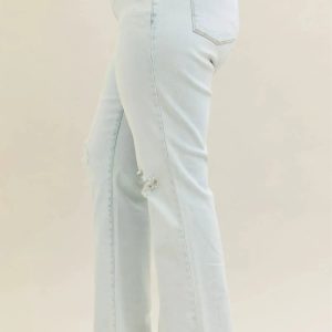 Judy Blue Full Size Destroy & Fray Hem Bootcut Jeans Plus Size - Image 6