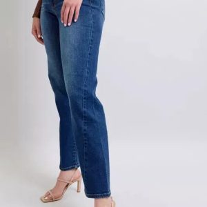Judy Blue Full Size Side Seam Detail Straight Jeans with Pockets - Image 4