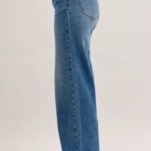 Judy Blue MR Column Straight Jeans with Corduroy Waist - Image 3