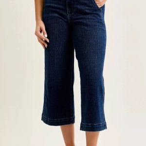 Judy Blue High Waist Ankle Wide Jeans - Image 1
