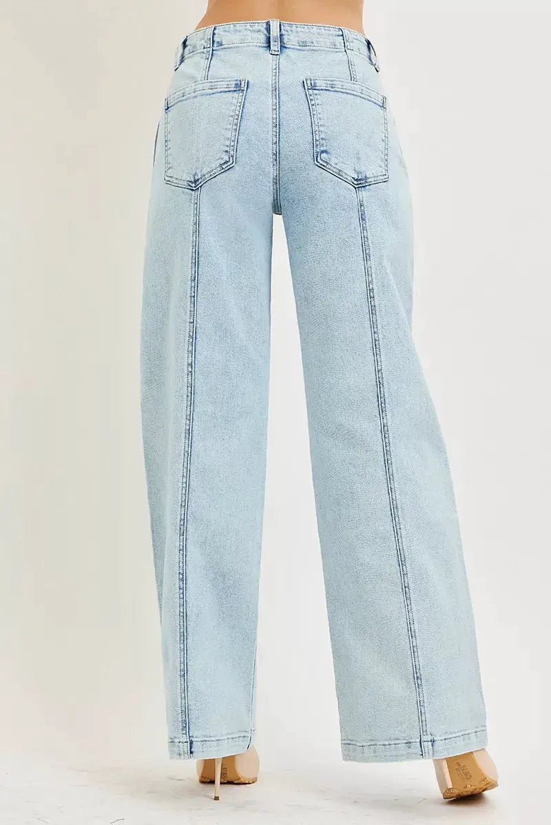 RISEN Slouchy Wide Leg Jeans - Image 3