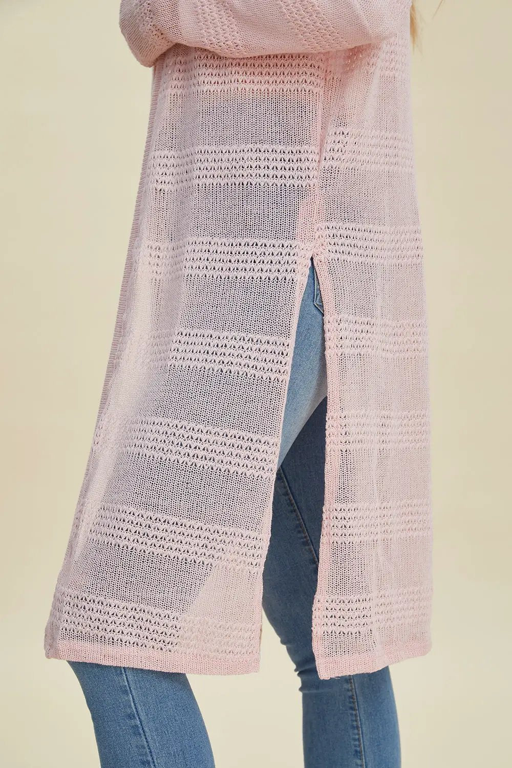 Double Take Full Size Open Front Longline Cardigan - Image 15