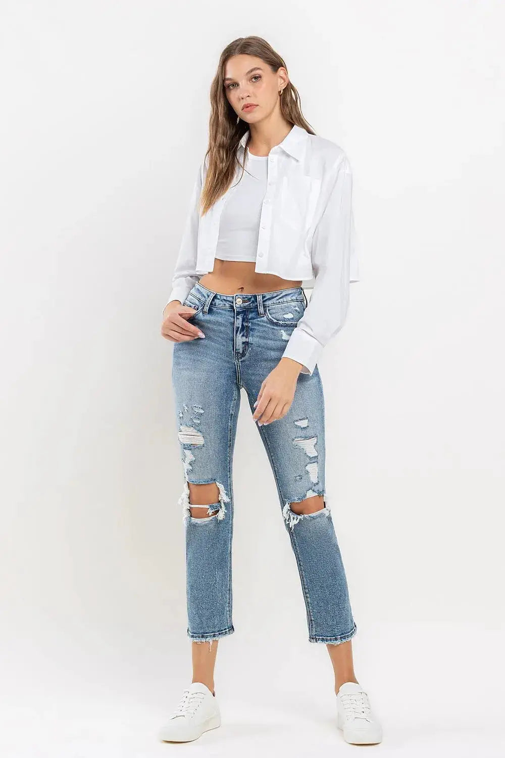 Lovervet Full Size High Rise Slim Straight Jeans - Image 6