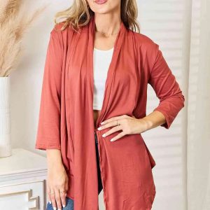 Culture Code Full Size Open Front Cardigan - Image 1