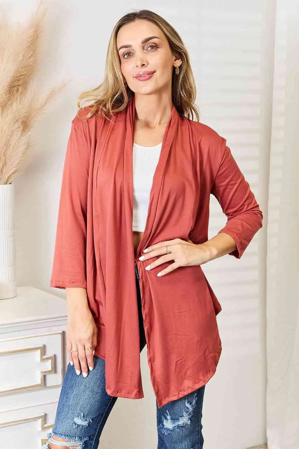 Culture Code Full Size Open Front Cardigan - Image 1