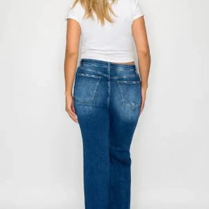 bytos Full Size High Rise Bootcut Jeans with Pockets - Image 12