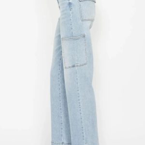 Judy Blue Full Size High Waist Straight Cargo Jeans - Image 5