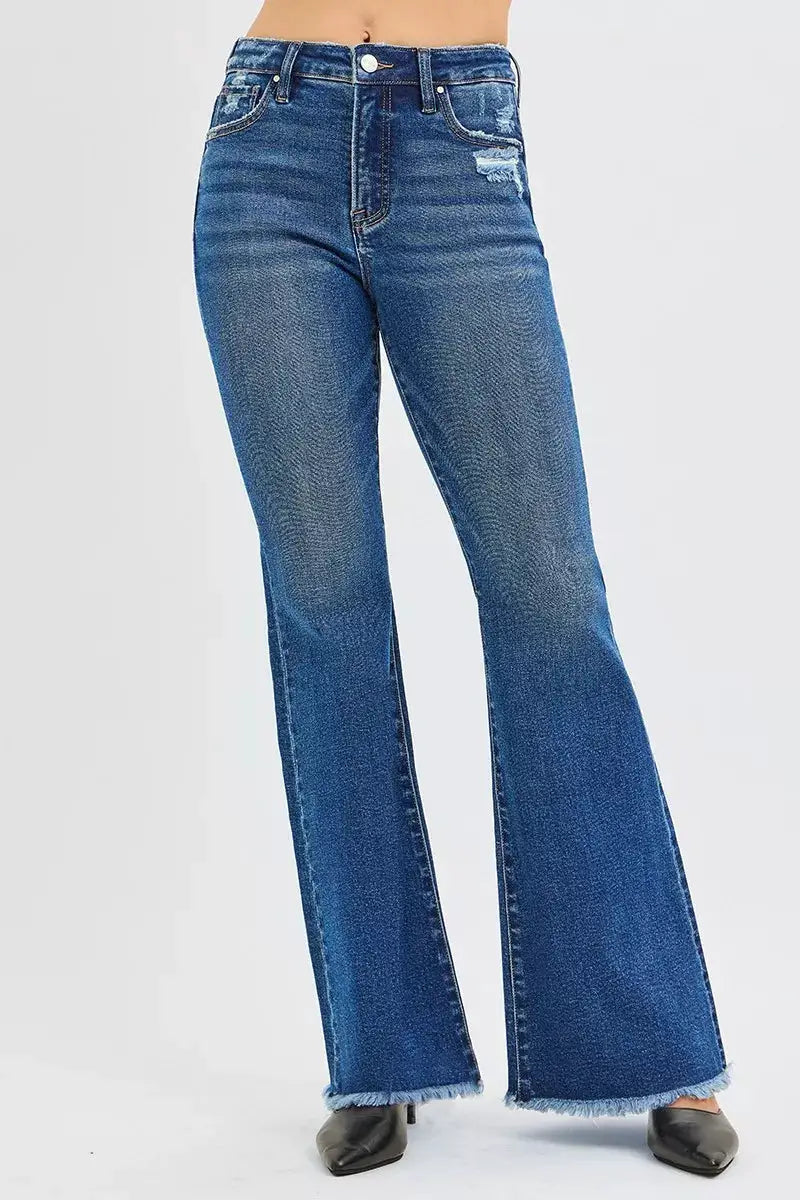 RISEN High Rise Flare Jeans - Image 1
