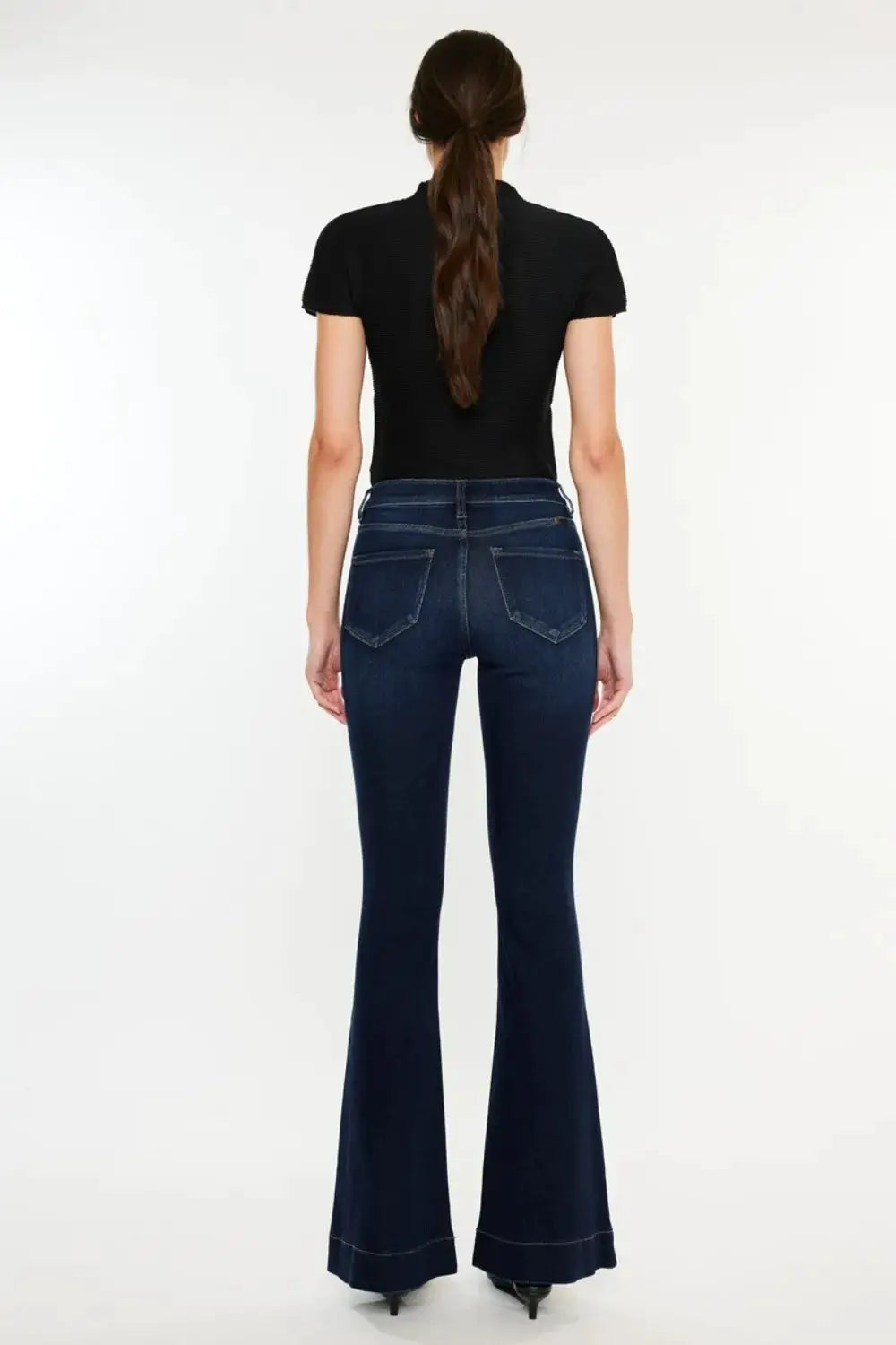 Kancan High Rise Slim Flare Jeans - Image 2