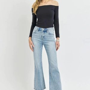 RISEN Full Size High Rise Ankle Flare Jeans - Image 6