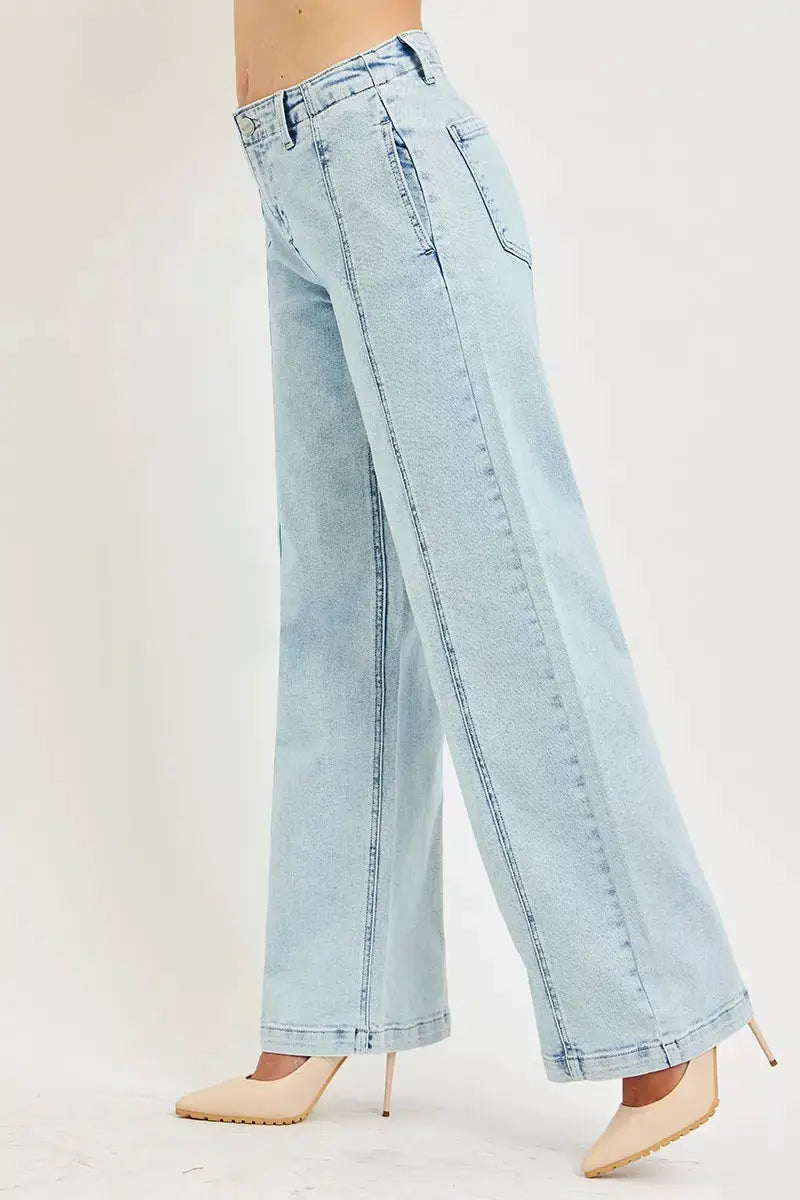 RISEN Slouchy Wide Leg Jeans - Image 4