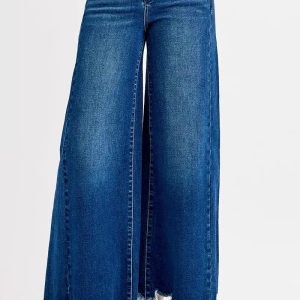 RISEN Full Size High Rise Ankle Wide Jeans Plus Size - Image 2