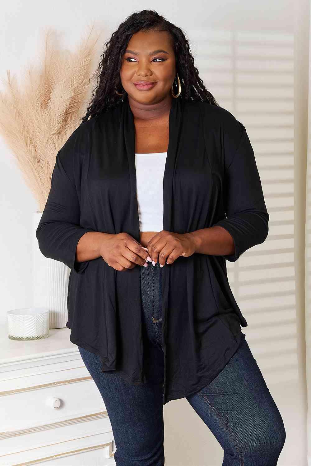 Culture Code Full Size Open Front Cardigan - Image 1
