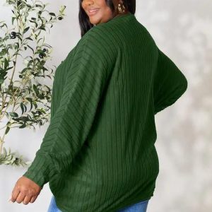 Basic Bae Full Size Ribbed Cocoon Cardigan - Image 27