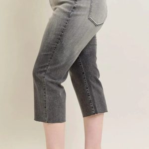 Judy Blue Full Size Wide Leg Capris Jeans Plus Size - Image 5