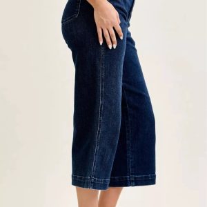 Judy Blue High Waist Ankle Wide Jeans - Image 3