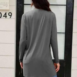 Basic Bae Full Size Open Front Long Sleeve Cardigan with Pockets - Image 2