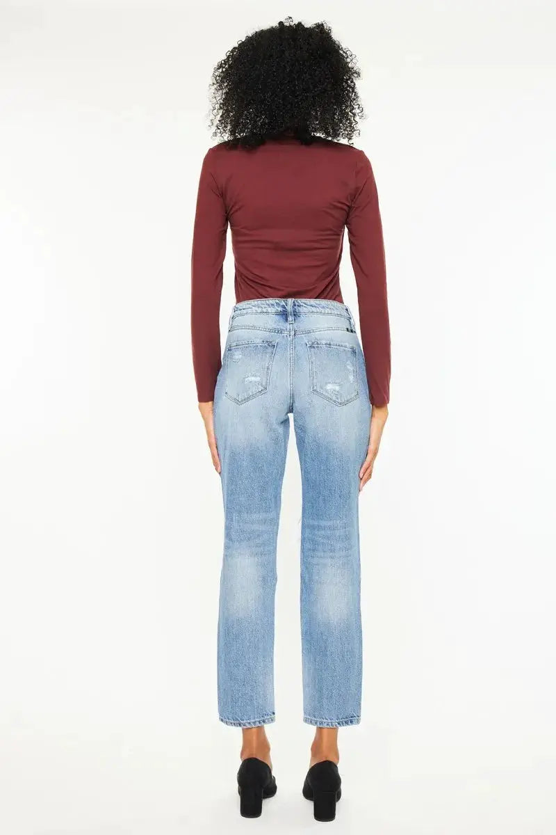 Kancan High Rise Distressed Boyfriend Jeans - Image 7