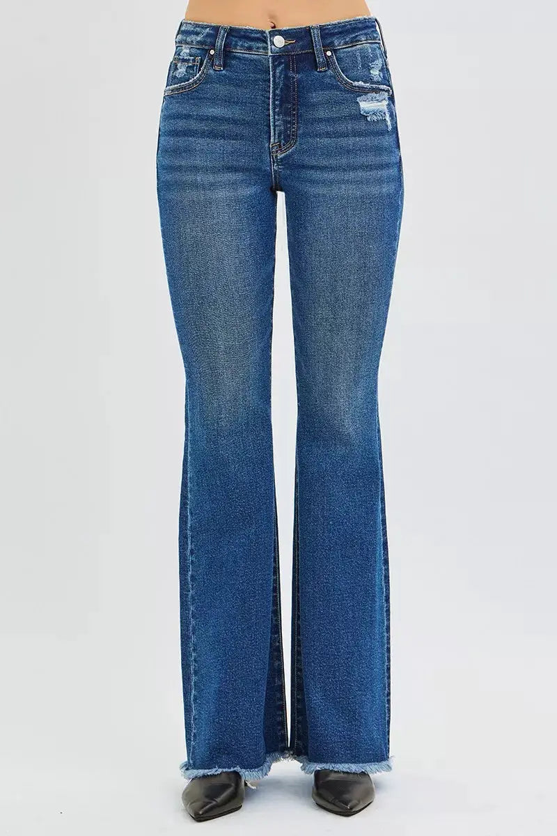 RISEN High Rise Flare Jeans - Image 3