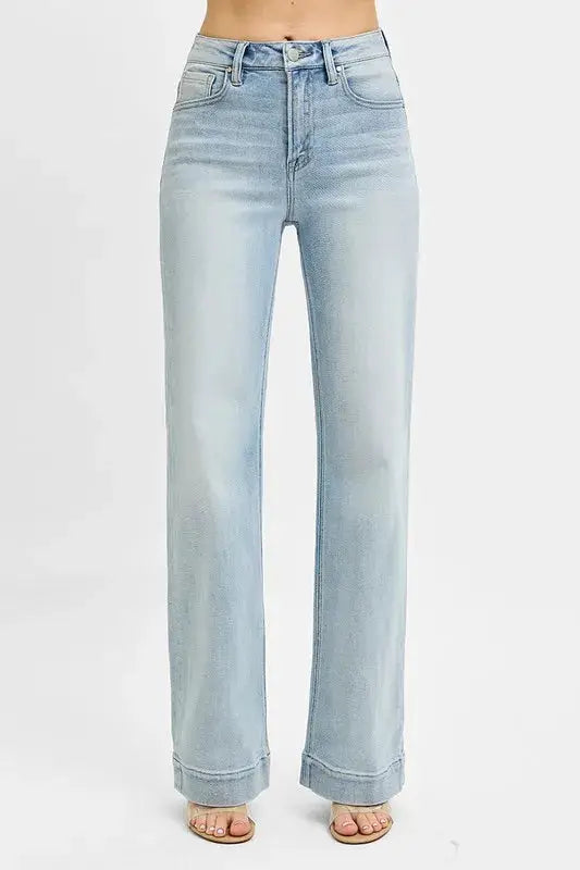 RISEN Full Size Run High Rise Straight Jeans