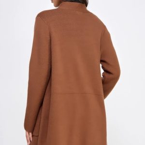Basic Soft Long Line Open Front Sweater Cardigan - Image 4