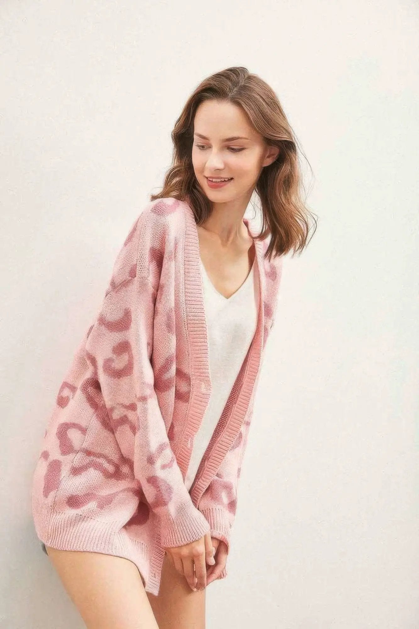 Leopard Button Down Cardigan - Image 2