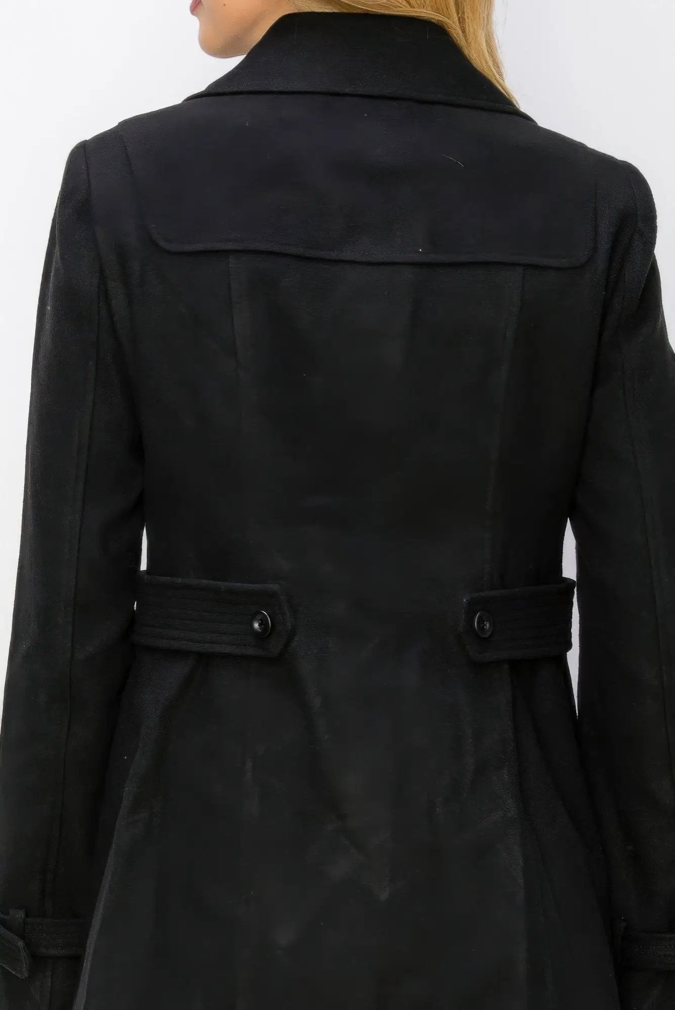 Wool Toggle Button Peacoat With Pockets - Image 8