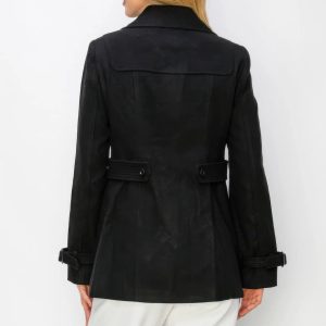 Wool Toggle Button Peacoat With Pockets - Image 9
