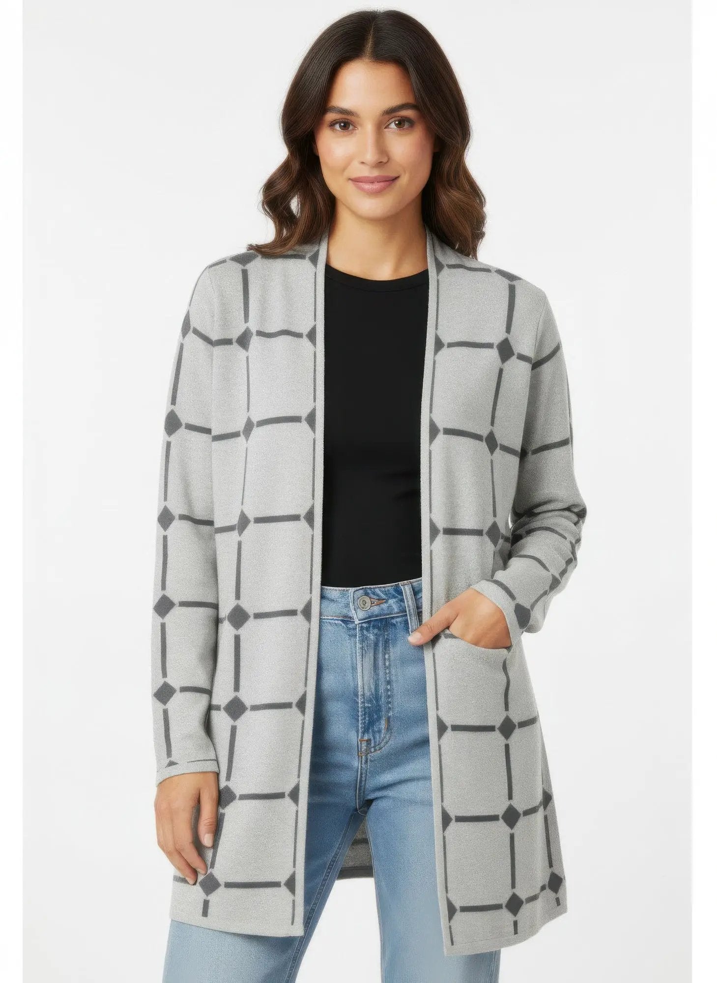 By Design Open Cardigan Sweater - Image 1