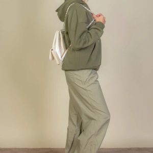 Graphic Kangaroo Pocket Drawstring Hoodie - Image 4