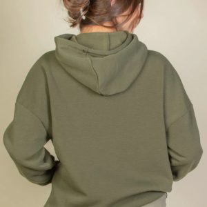 Graphic Kangaroo Pocket Drawstring Hoodie - Image 6