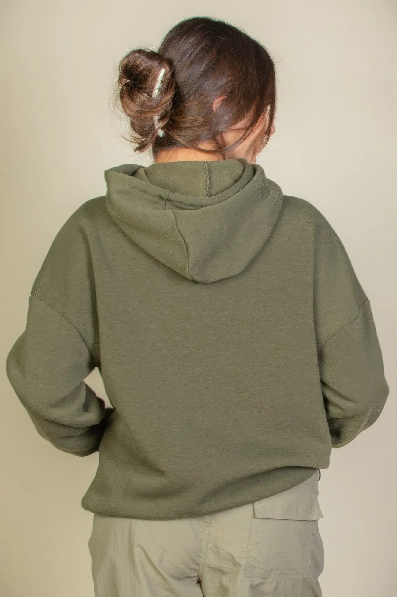 Graphic Kangaroo Pocket Drawstring Hoodie - Image 6