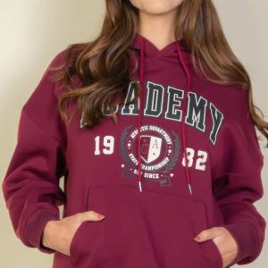Graphic Kangaroo Pocket Drawstring Hoodie - Image 8