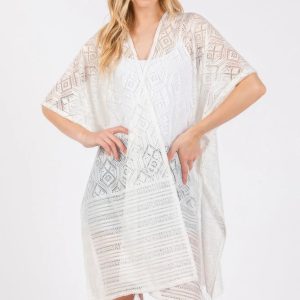 Geometric Pattern Tassel Cover Up - Image 5