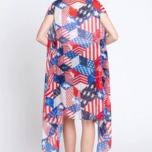American Flag Multi Pattern Vest - Image 3