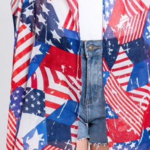 American Flag Multi Pattern Vest - Image 4