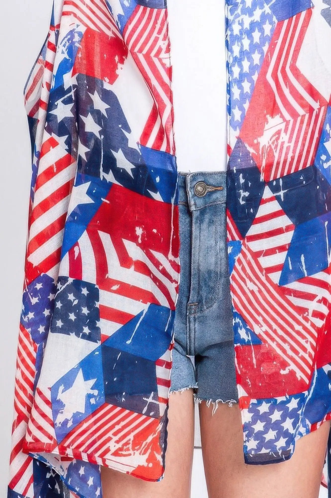 American Flag Multi Pattern Vest - Image 4