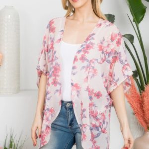 Flower Print Kimono - Image 3