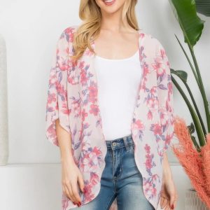 Flower Print Kimono - Image 4