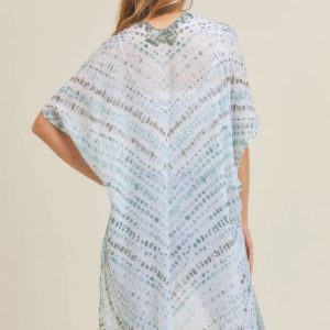 Multi Dash Pattern Tassel Kimono - Image 8