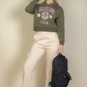 Graphic Drop Shoulder Pull Over Hoodie - Image 7