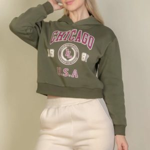 Graphic Drop Shoulder Pull Over Hoodie - Image 8