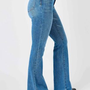 Judy Blue Full Size High-Waisted Classic Flare Jeans Plus Size - Image 8